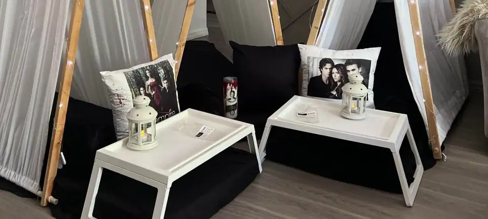 Custom Printed Pillow Covers: photo from one of our parties