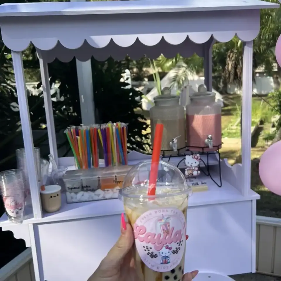 Custom Party Labels: photo from one of our parties